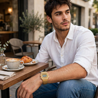Casio Vintage Gold Digital Watch | Unisex